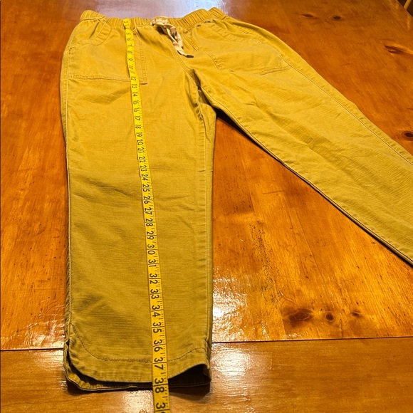 Knox Rose Women’s Mustard Yellow High Waisted Pull-On Utility Pants Size Small - Picture 4 of 8